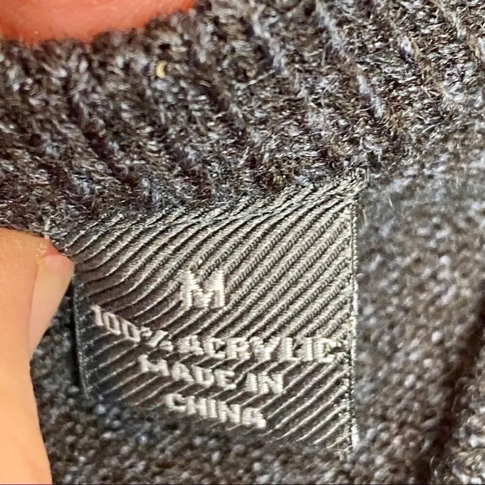 John Bartlett consensus charcoal v neck sweater